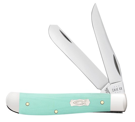 Seafoam Green G-10 Smooth Mini Trapper