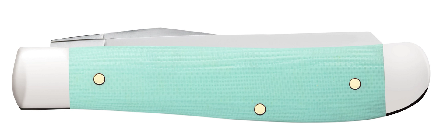 Seafoam Green G-10 Smooth Mini Trapper