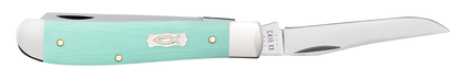 Seafoam Green G-10 Smooth Mini Trapper