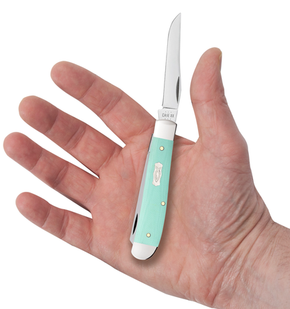 Seafoam Green G-10 Smooth Mini Trapper