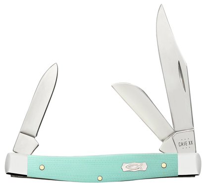 Seafoam Green G-10 Smooth Medium Stockman