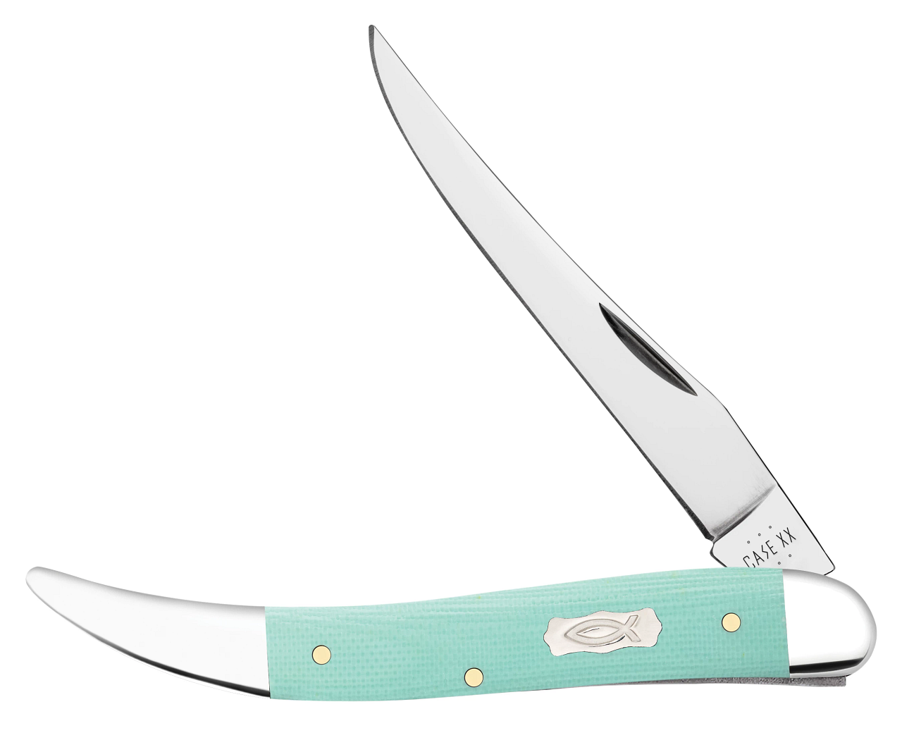 Seafoam Green G-10 Smooth Medium Texas Toothpick