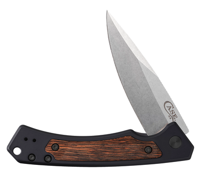 Walnut Wood Black Aluminum Marilla