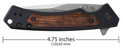 Walnut Wood Black Aluminum Marilla