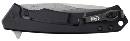 Walnut Wood Black Aluminum Marilla
