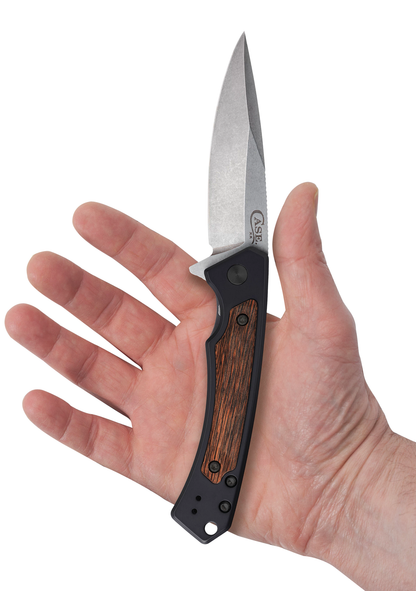 Walnut Wood Black Aluminum Marilla