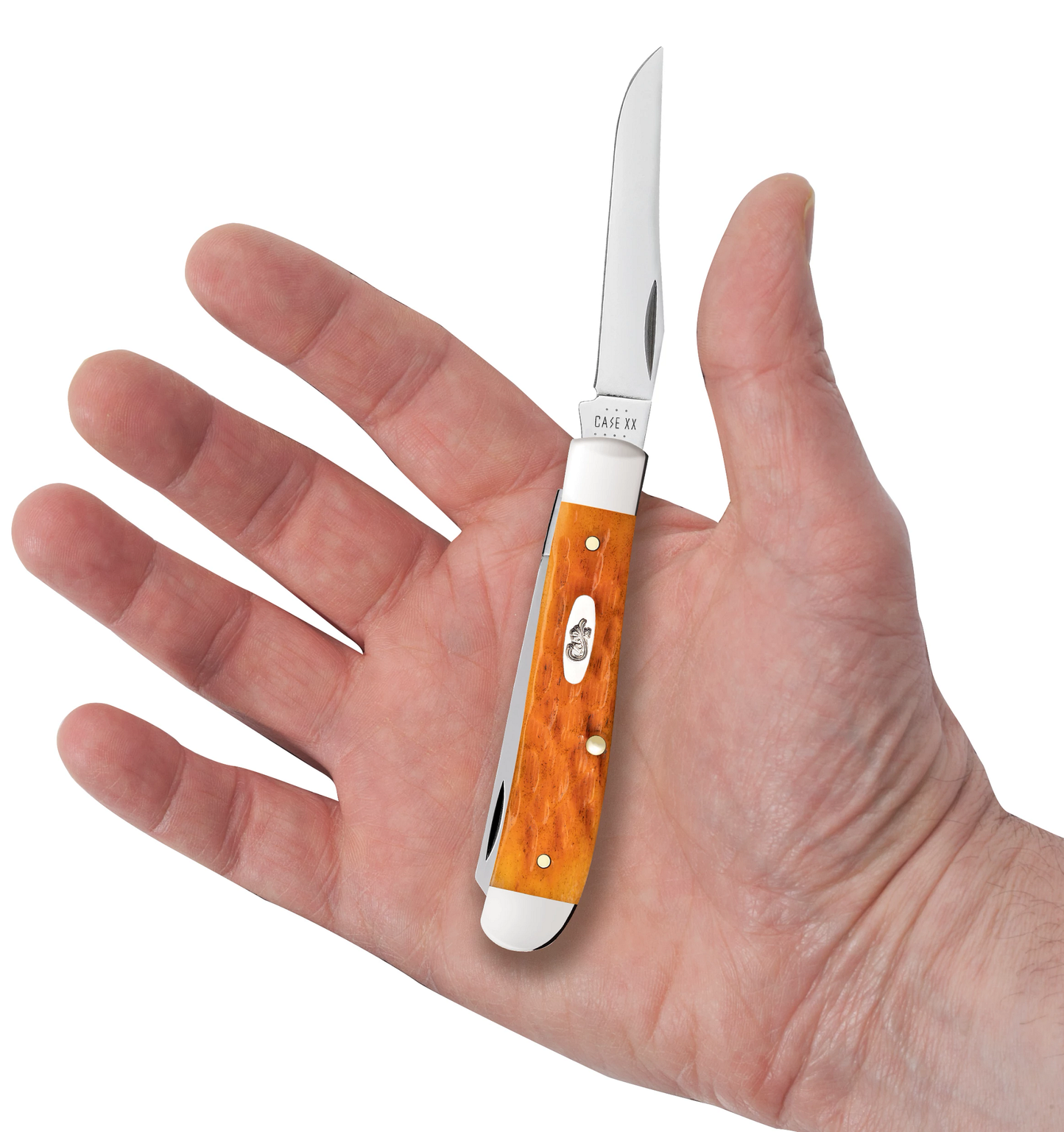 Persimmon Orange Peach Bone Mini Trapper