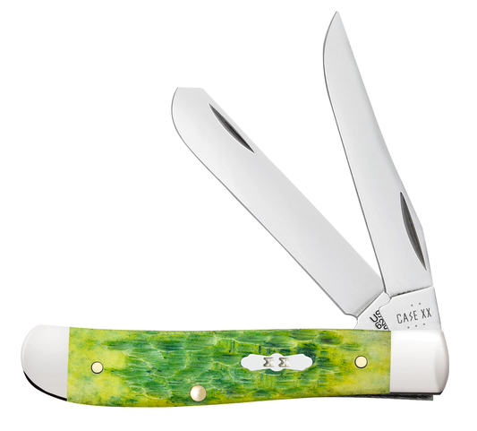 Jigged Green Apple Bone Mini Trapper
