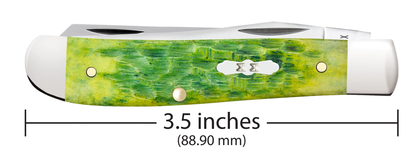 Jigged Green Apple Bone Mini Trapper