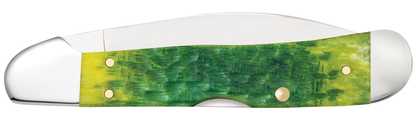 Jigged Green Apple Bone Copperlock