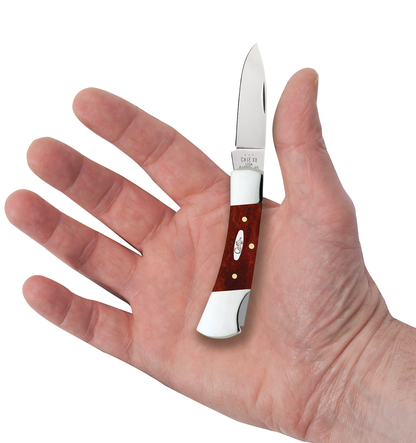 Smooth Chestnut Bone Lockback