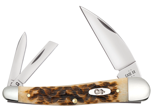 Amber Bone Peach Seed Jig Seahorse Whittler