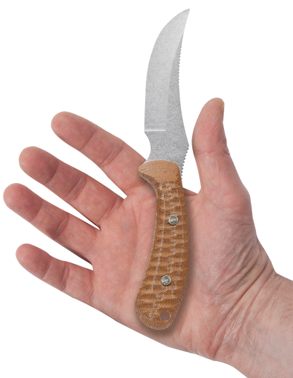Sculpted Natural Canvas Laminate w/ Red G-10 Ridgeback® Hunter with Sheath