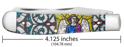 Stained Glass Angel Natural Bone Color Wash Trapper