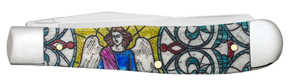 Stained Glass Angel Natural Bone Color Wash Trapper