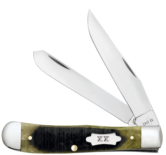 Sawcut Olive Green Bone Trapper