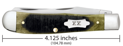 Sawcut Olive Green Bone Trapper