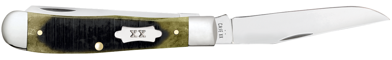 Sawcut Olive Green Bone Trapper