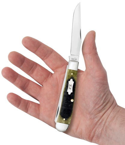Sawcut Olive Green Bone Trapper