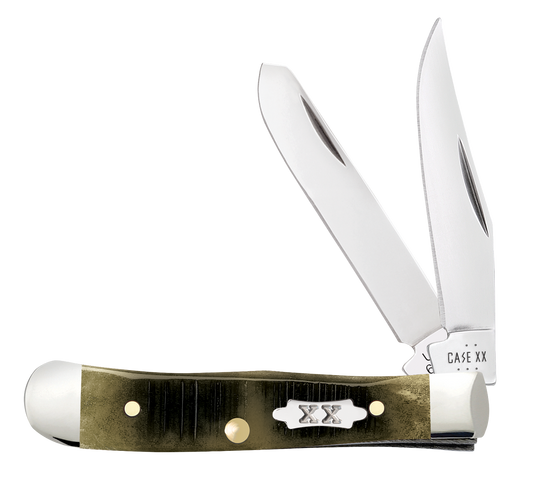 Sawcut Olive Green Bone Tiny Trapper