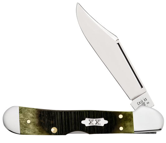 Sawcut Olive Green Bone Mini CopperLock