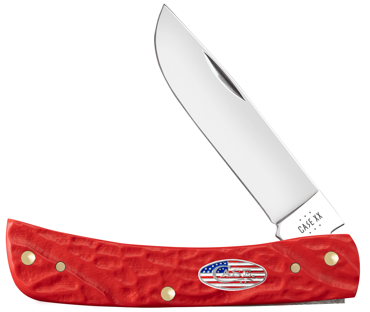 Rough Red Synthetic Jigged Sod Buster® Jr - Stars & Stripes Shield