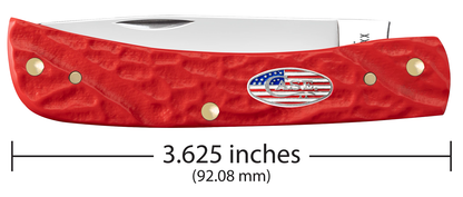 Rough Red Synthetic Jigged Sod Buster® Jr - Stars & Stripes Shield