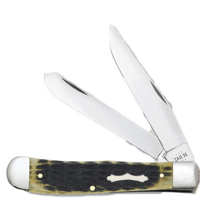 Case Olive Green Crandall Jigged Bone Trapper