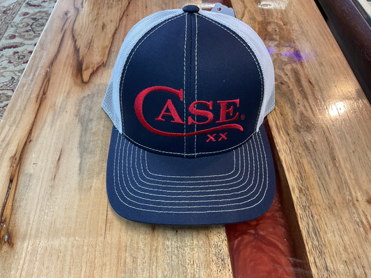 Navy and White Case XX Logo Cap