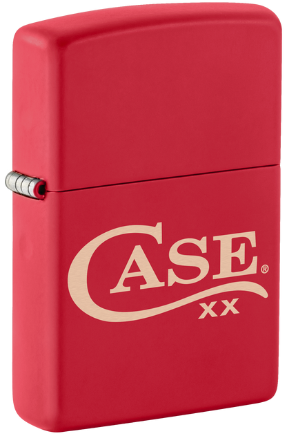 Zippo® Case Logo Red Matte Lighter