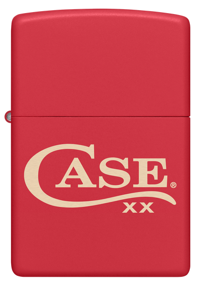 Zippo® Case Logo Red Matte Lighter