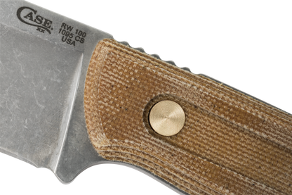 Roland Welker Smooth Natural Micarta® RW 100 Hunter