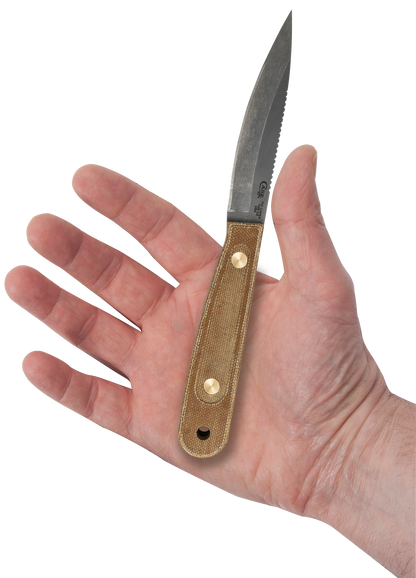 Roland Welker Smooth Natural Micarta® RW Caper