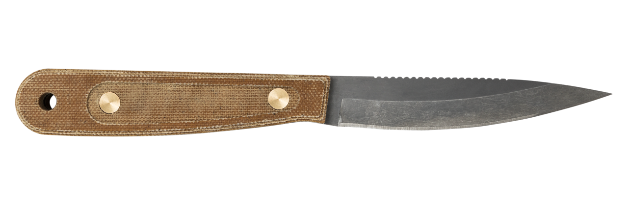 Roland Welker Smooth Natural Micarta® RW Caper