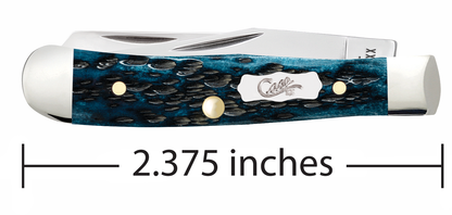 Peach Seed Jig Pocket Worn® Mediterranean Blue Bone Tiny Trapper