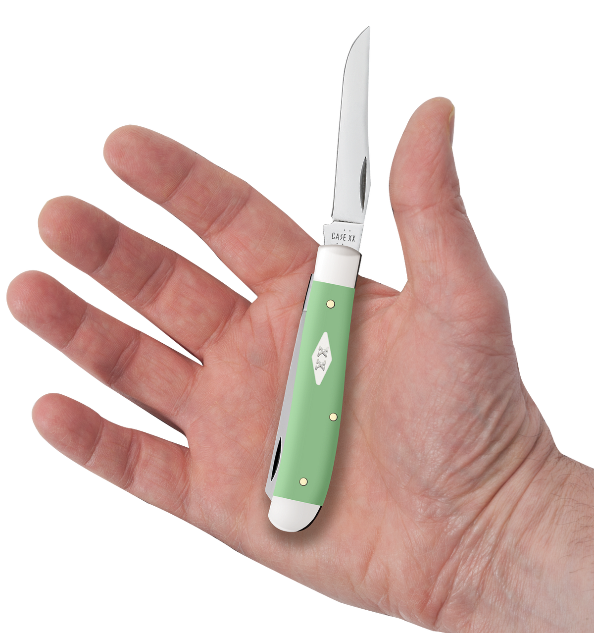 Mint Green Synthetic Smooth Mini Trapper