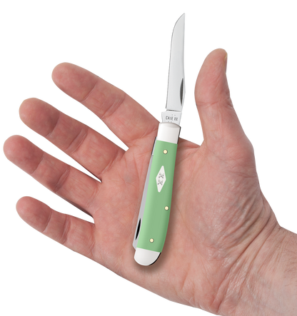 Mint Green Synthetic Smooth Mini Trapper
