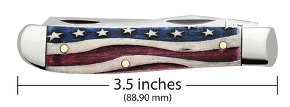 Star Spangled Banner Natural Bone Mini Trapper