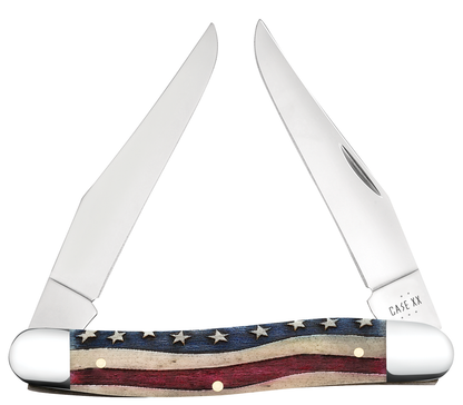 Star Spangled Red & Blue Natural Bone Muskrat