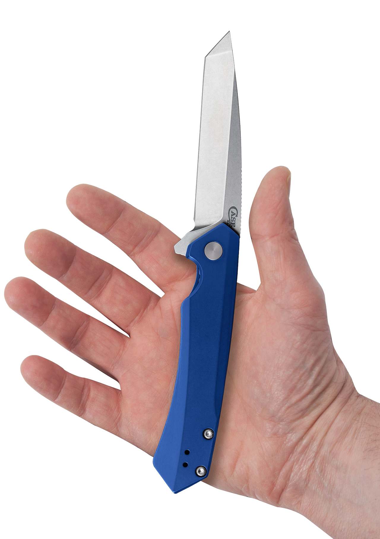 Blue Anodized Aluminum Kinzua Tanto