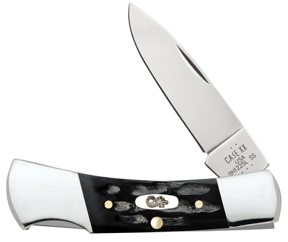 Jigged Buffalo Horn Lockback