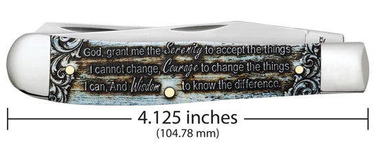 Serenity Prayer Smooth Natural Bone Trapper