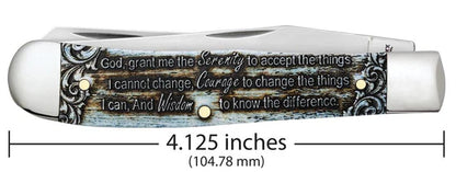Serenity Prayer Smooth Natural Bone Trapper
