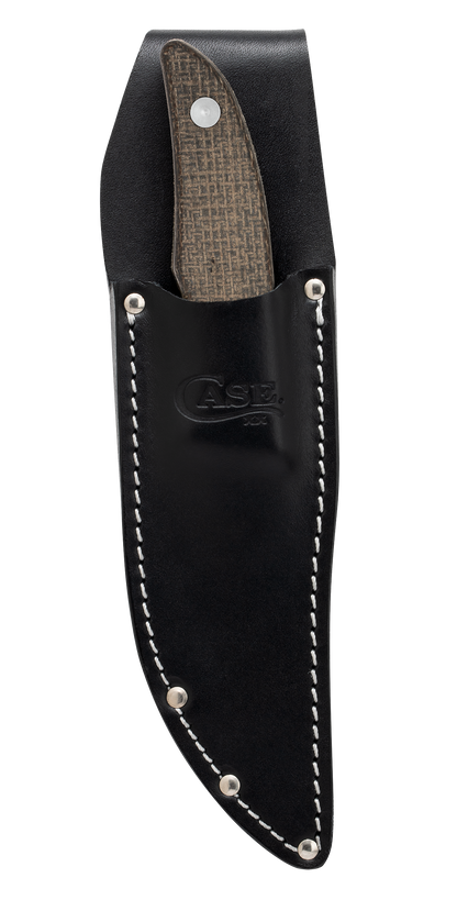 OD Green Burlap Micarta® Hunter CT1 with Embellished Leather Sheath
