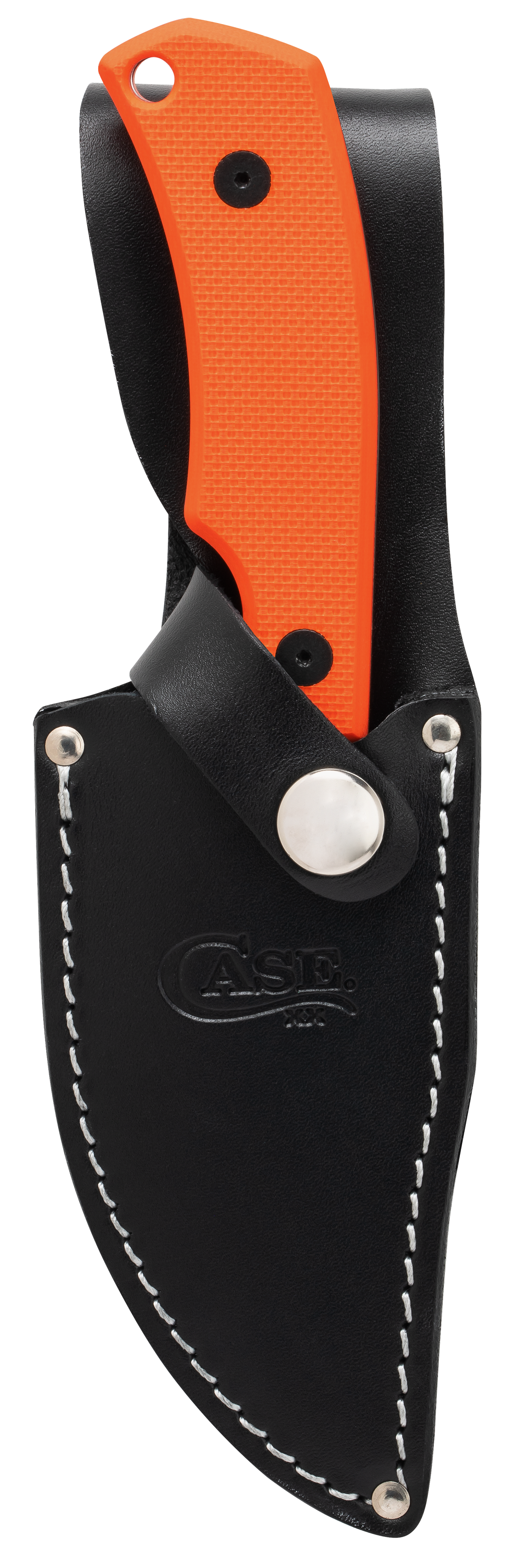 G-10 Hunter Orange Textured Fixed Blade w/Sheath