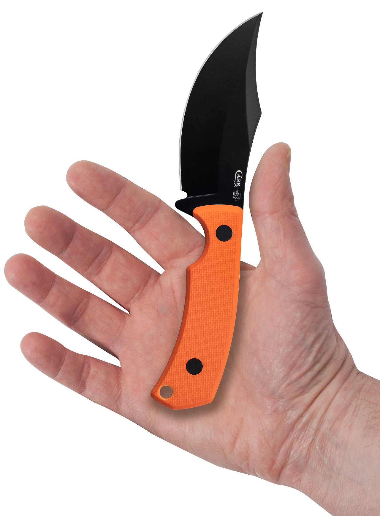 G-10 Hunter Orange Textured Fixed Blade w/Sheath