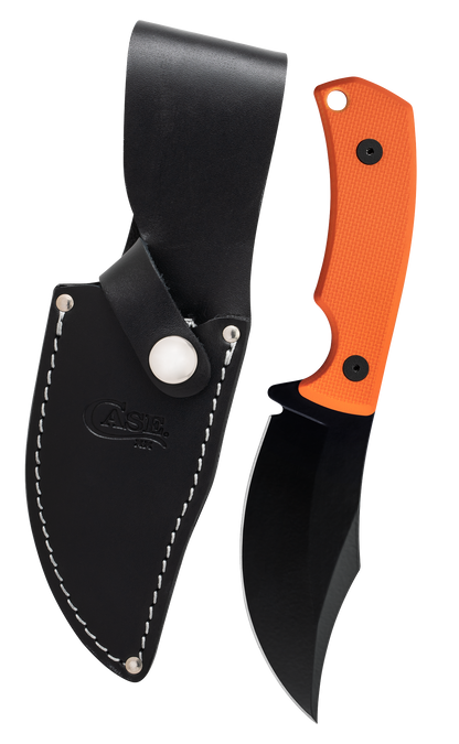 G-10 Hunter Orange Textured Fixed Blade w/Sheath