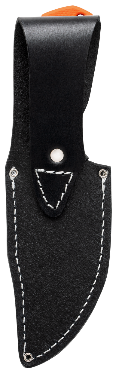 G-10 Hunter Orange Textured Fixed Blade w/Sheath