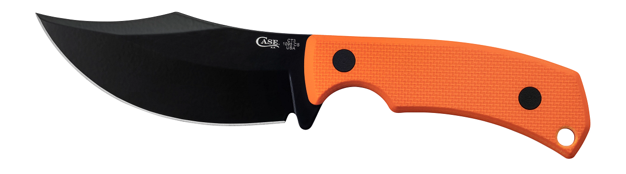 G-10 Hunter Orange Textured Fixed Blade w/Sheath