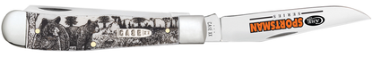 Sportsman Series Bear Embellished Smooth Natural Bone Trapper